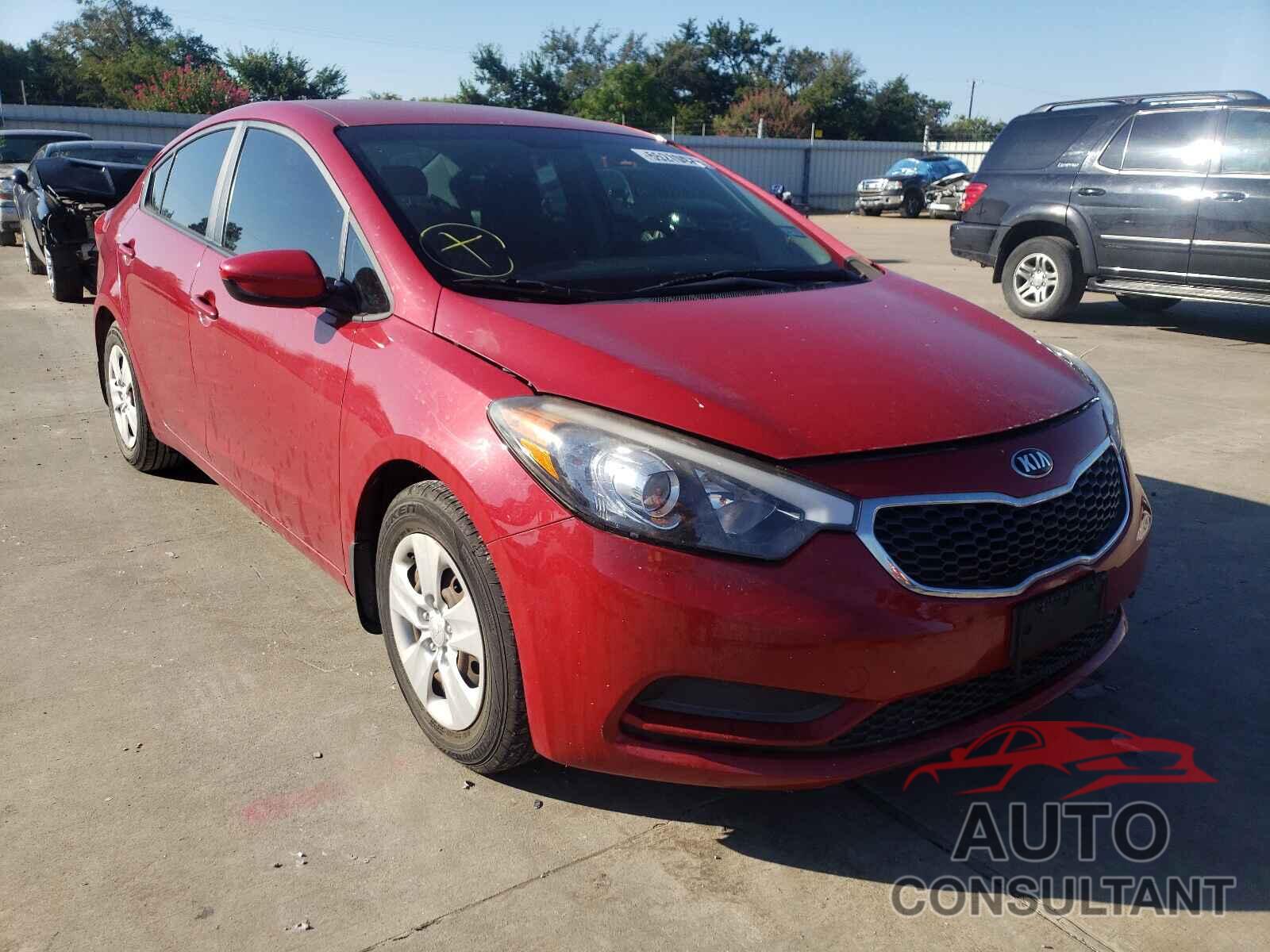 KIA FORTE 2016 - KNAFK4A68G5461276
