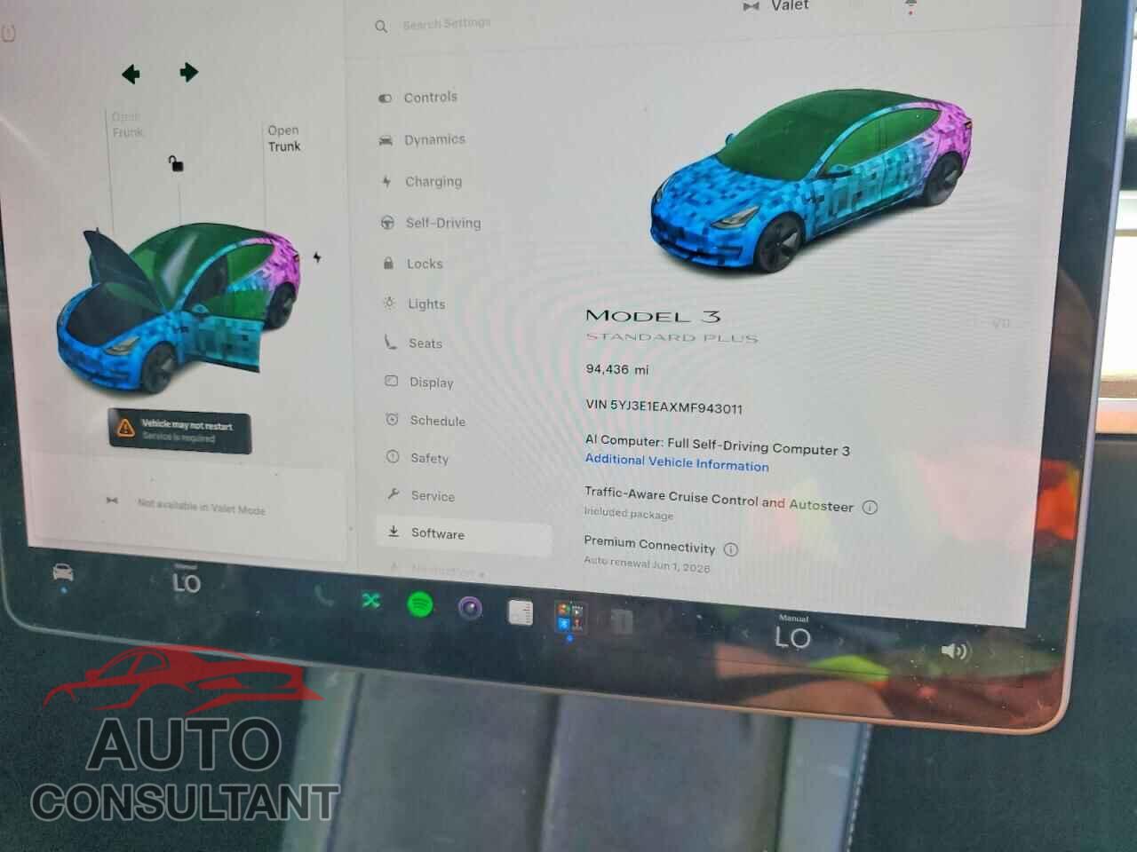 TESLA MODEL 3 2021 - 5YJ3E1EAXMF943011