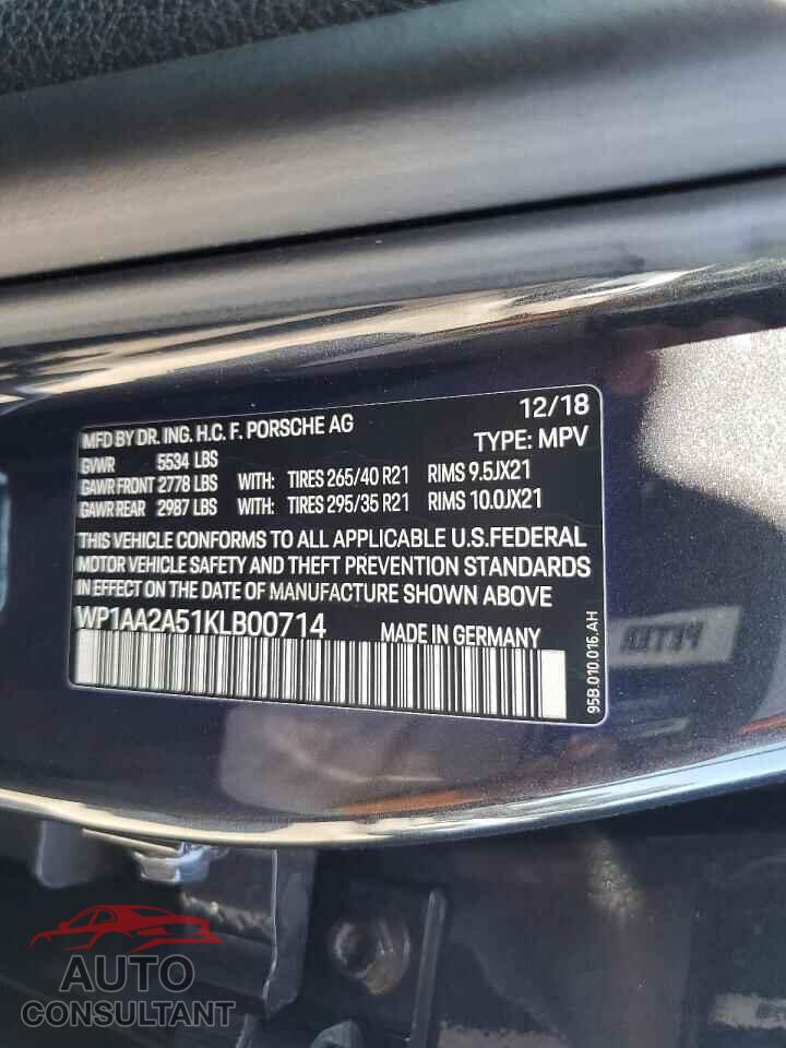 PORSCHE MACAN 2024 - WP1AA2A51KLB00714