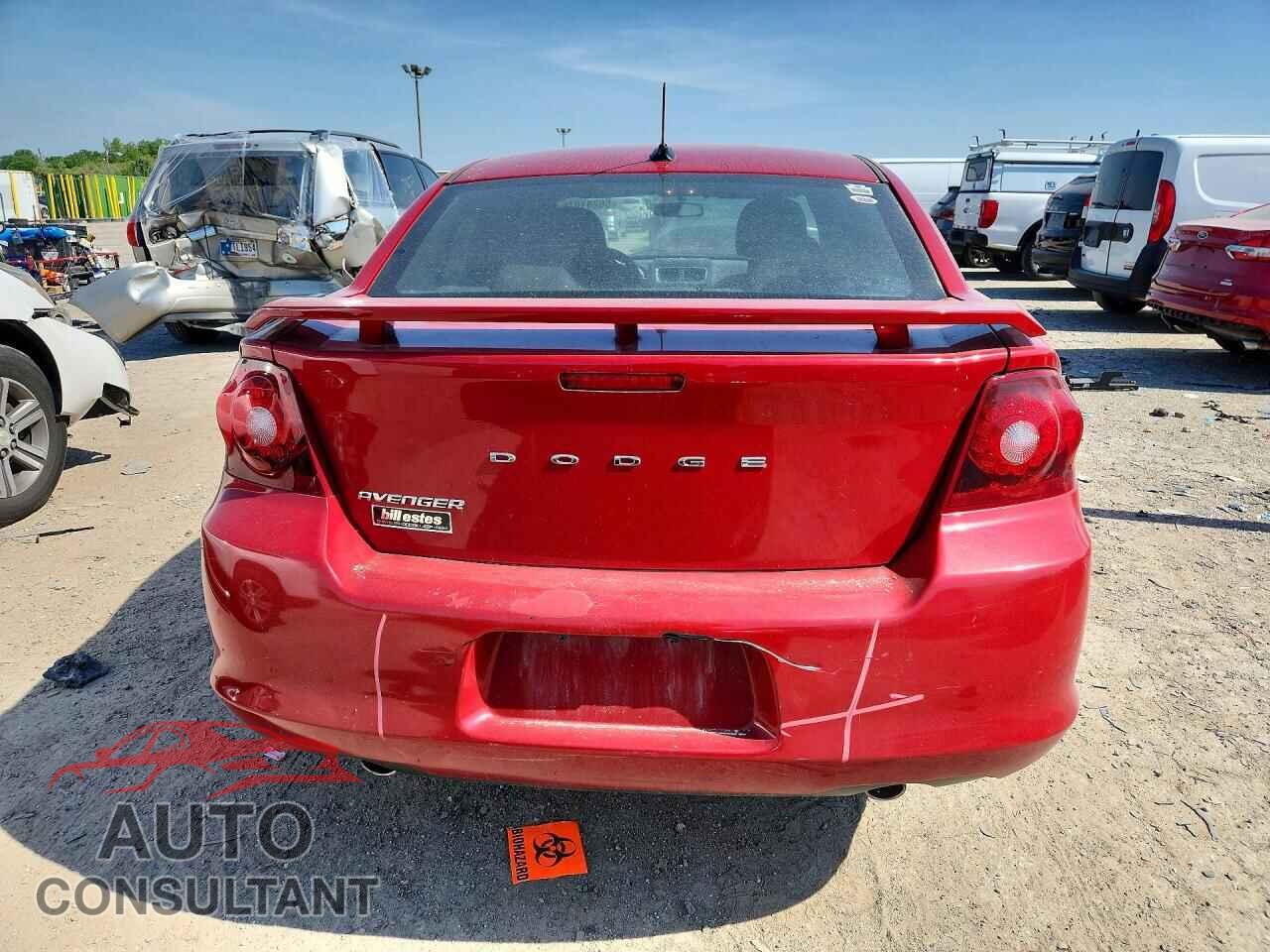 DODGE AVENGER 2012 - 1C3CDZAG0CN314504