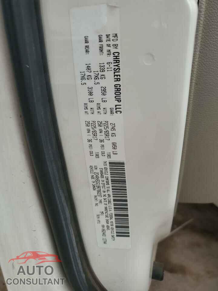 DODGE CARAVAN 2011 - 2D4RN5DG1BR786237
