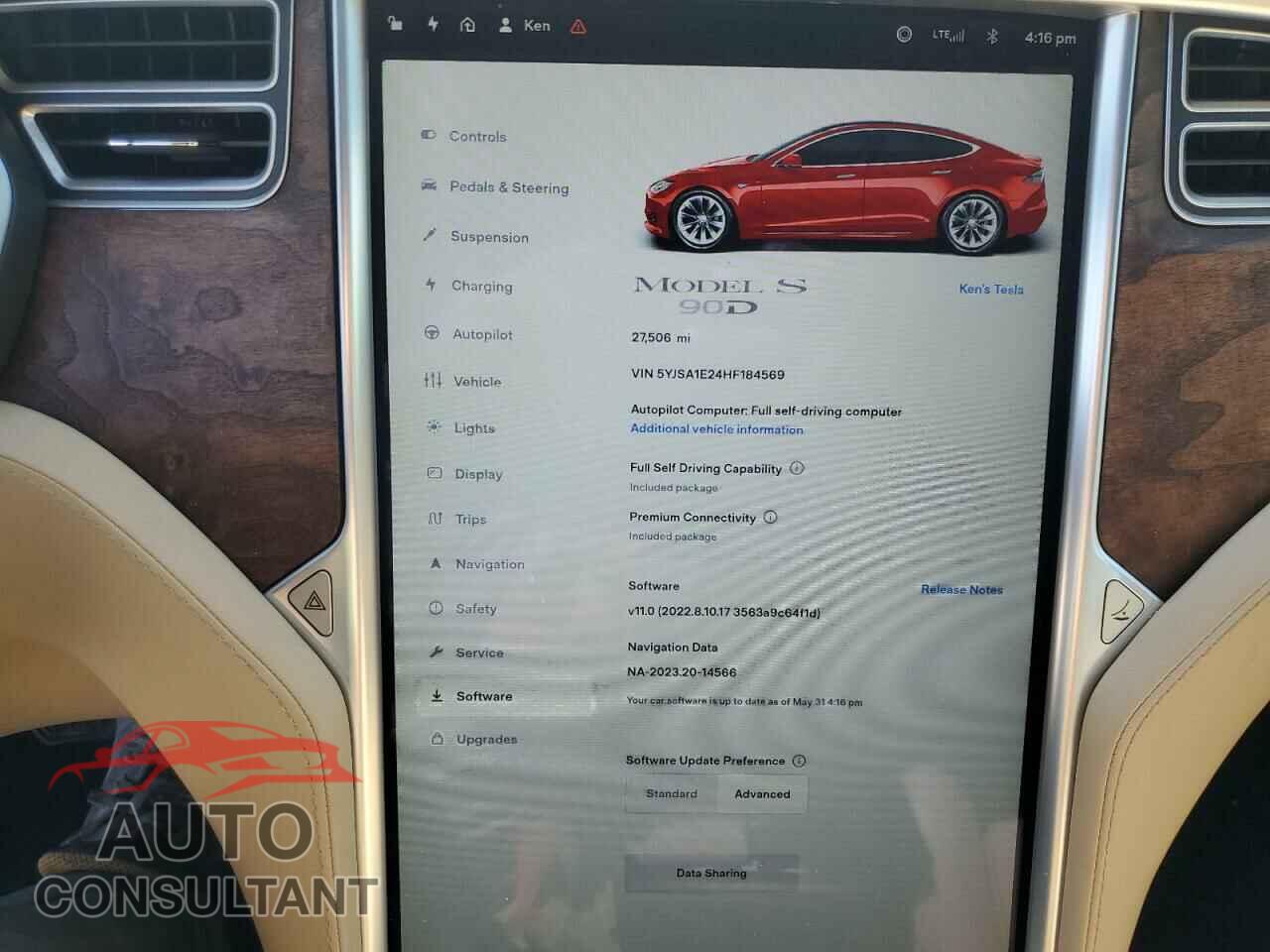 TESLA MODEL S 2017 - 5YJSA1E24HF184569