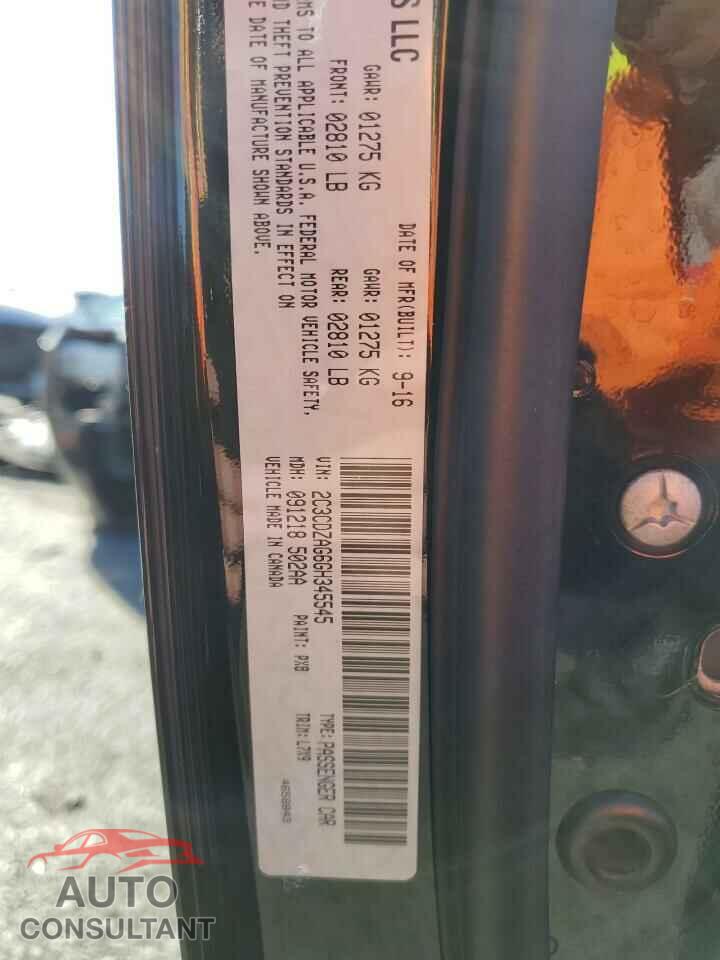 DODGE CHALLENGER 2016 - 2C3CDZAG6GH345545