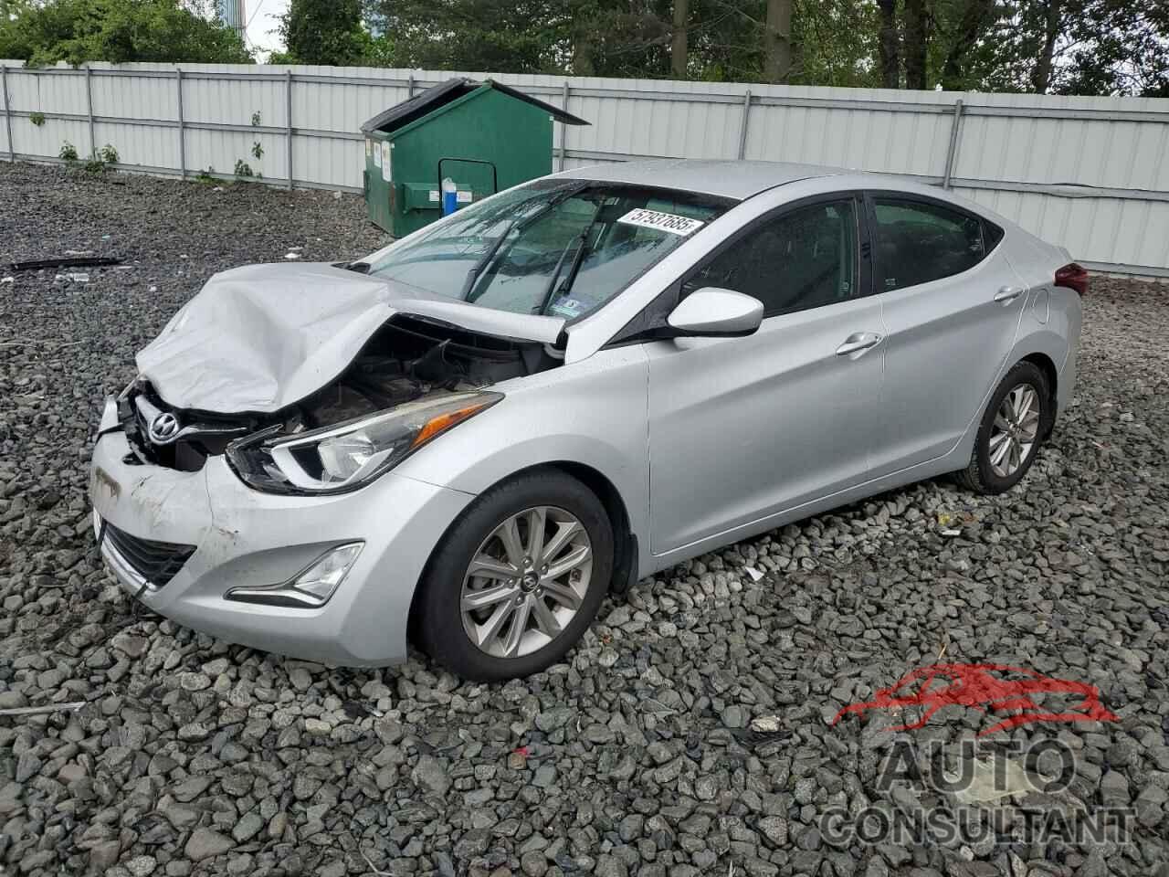 HYUNDAI ELANTRA 2016 - 5NPDH4AE3GH662101