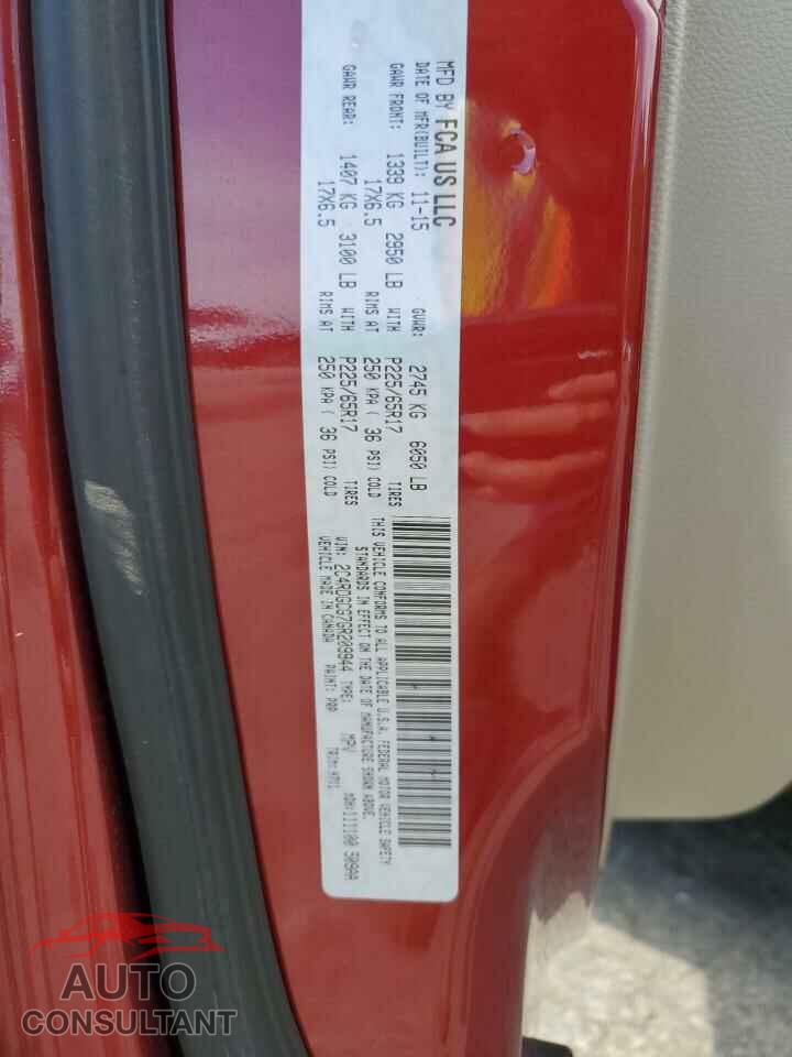DODGE CARAVAN 2016 - 2C4RDGCG7GR209944