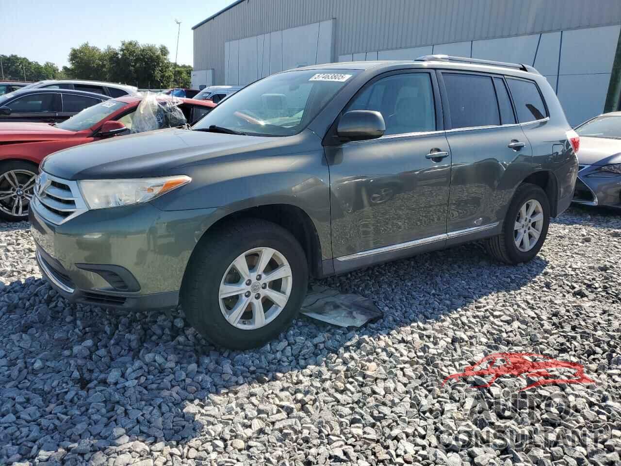 TOYOTA HIGHLANDER 2012 - 5TDZA3EH2CS024046