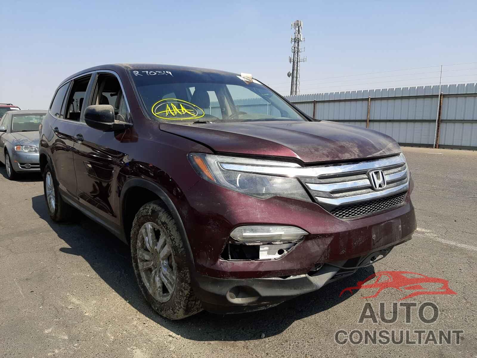 HONDA PILOT 2016 - 5FNYF5H12GB049658