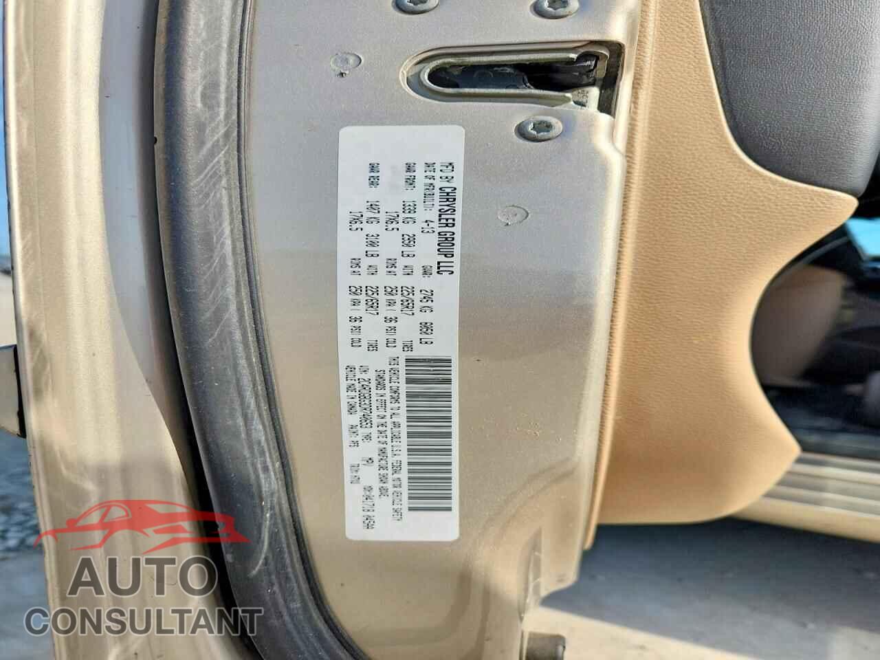 DODGE CARAVAN 2013 - 2C4RDGBG3DR740653
