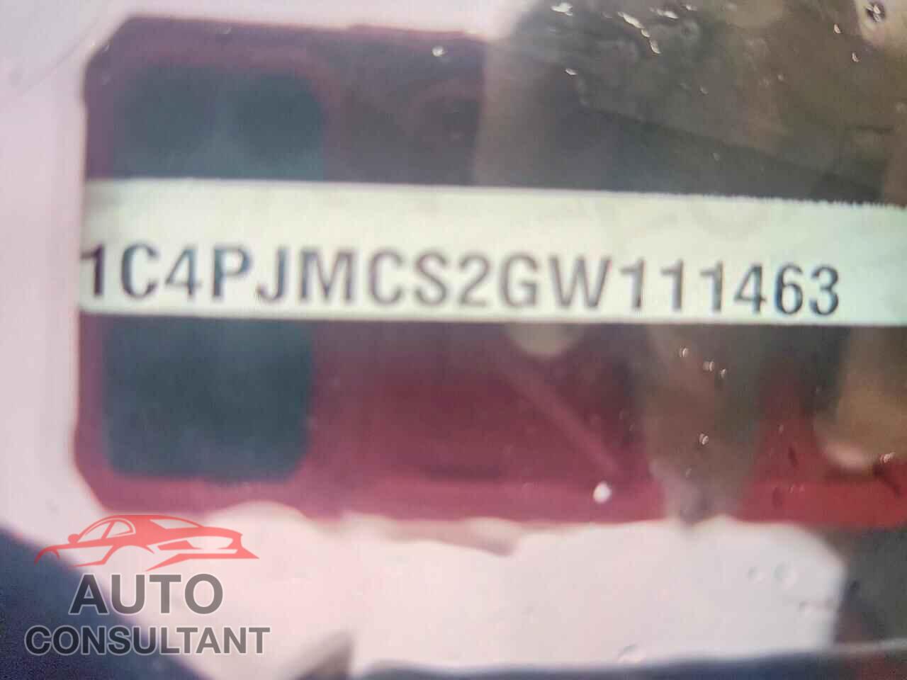 JEEP CHEROKEE 2016 - 1C4PJMCS2GW111463