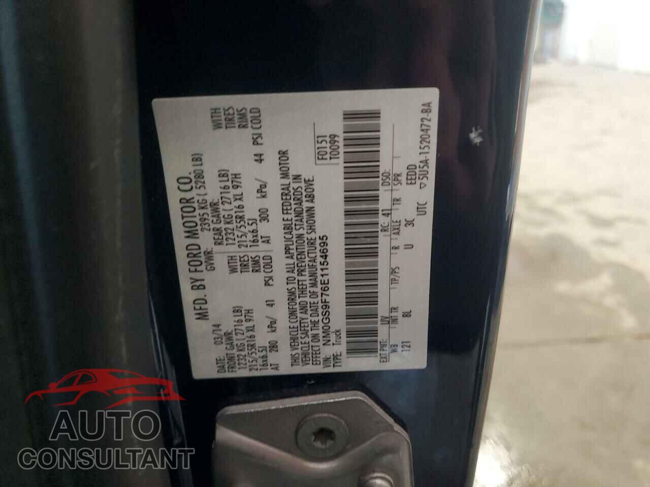 FORD TRANSIT 2014 - NM0GS9F76E1154695