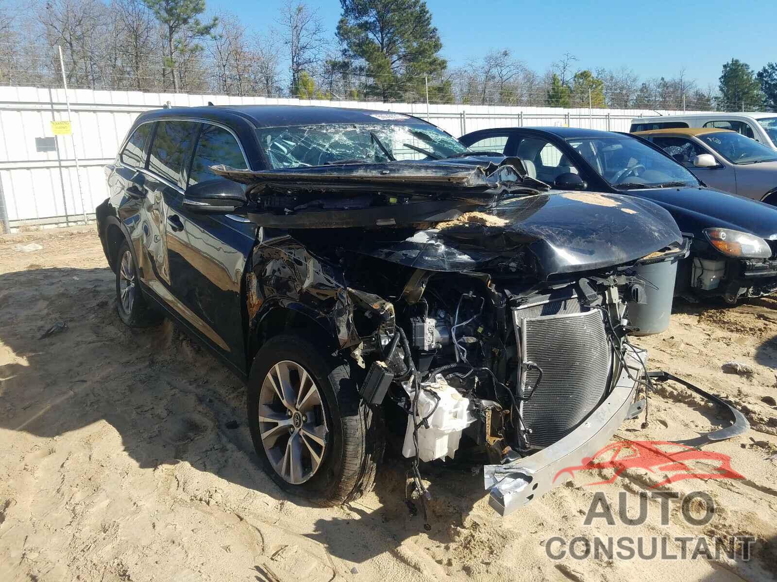 TOYOTA HIGHLANDER 2016 - 5TDZKRFH5GS164788