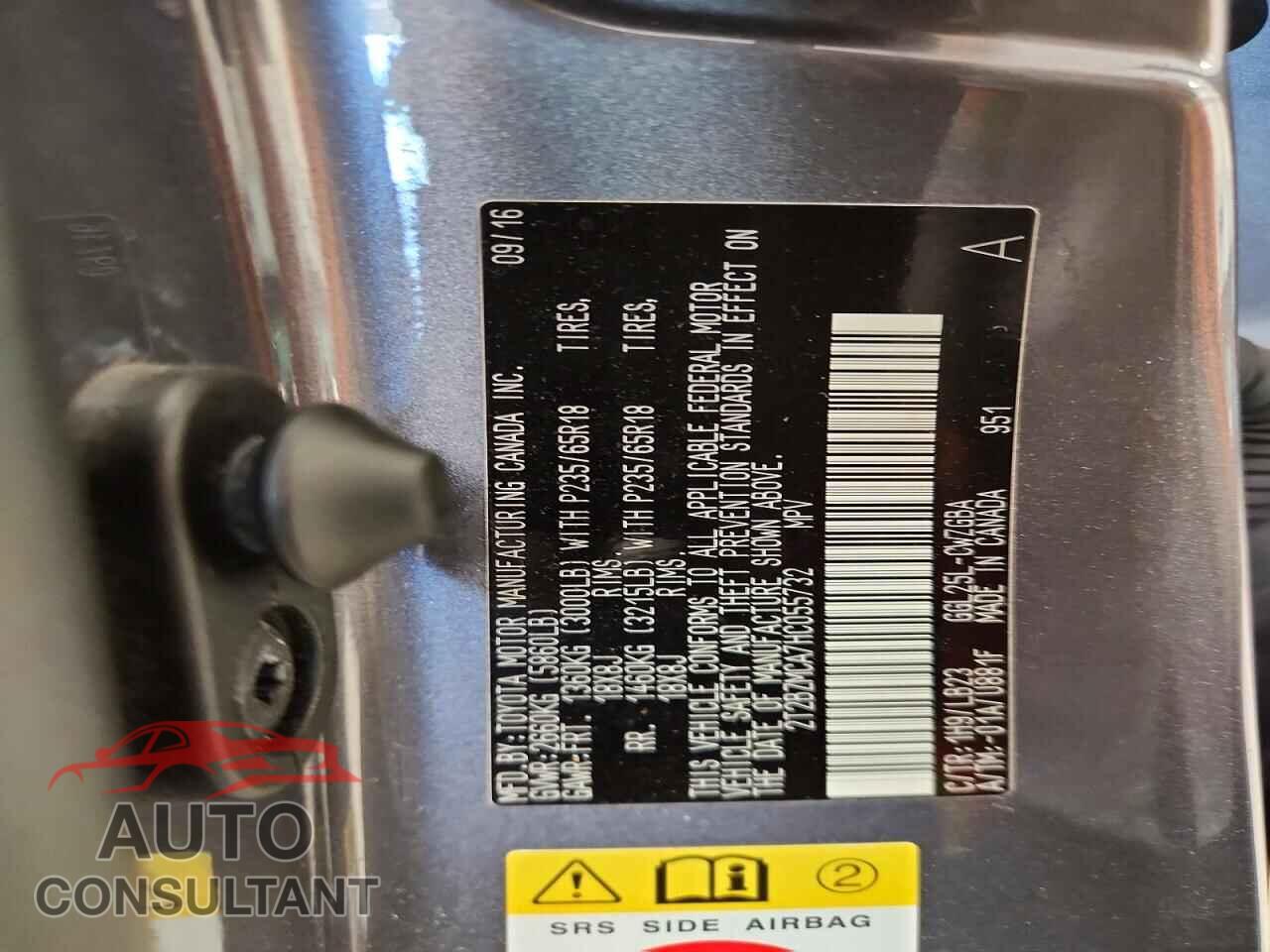 LEXUS RX350 2017 - 2T2BZMCA7HC055732