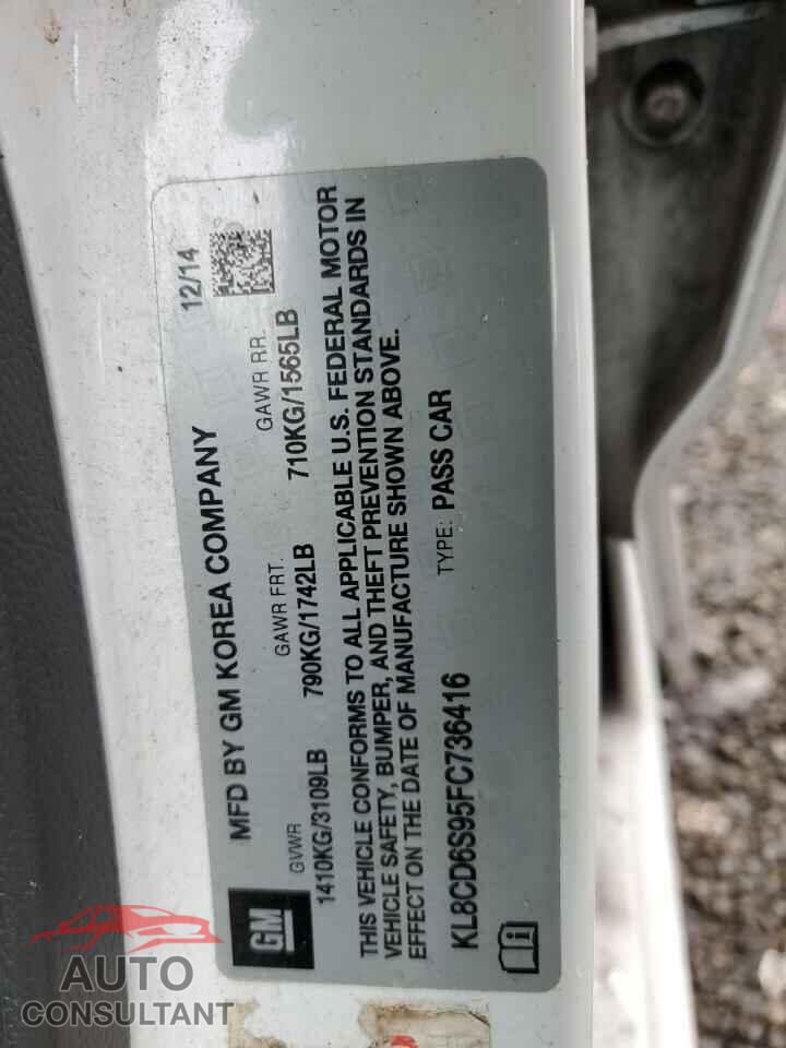 CHEVROLET SPARK 2015 - KL8CD6S95FC736416