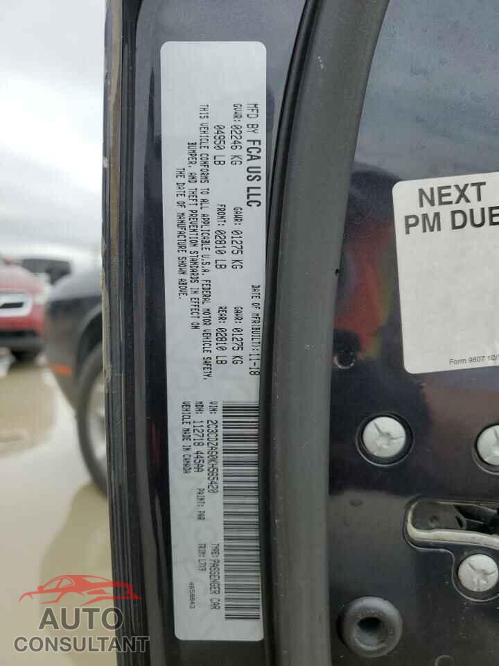 DODGE CHALLENGER 2019 - 2C3CDZAG0KH565420