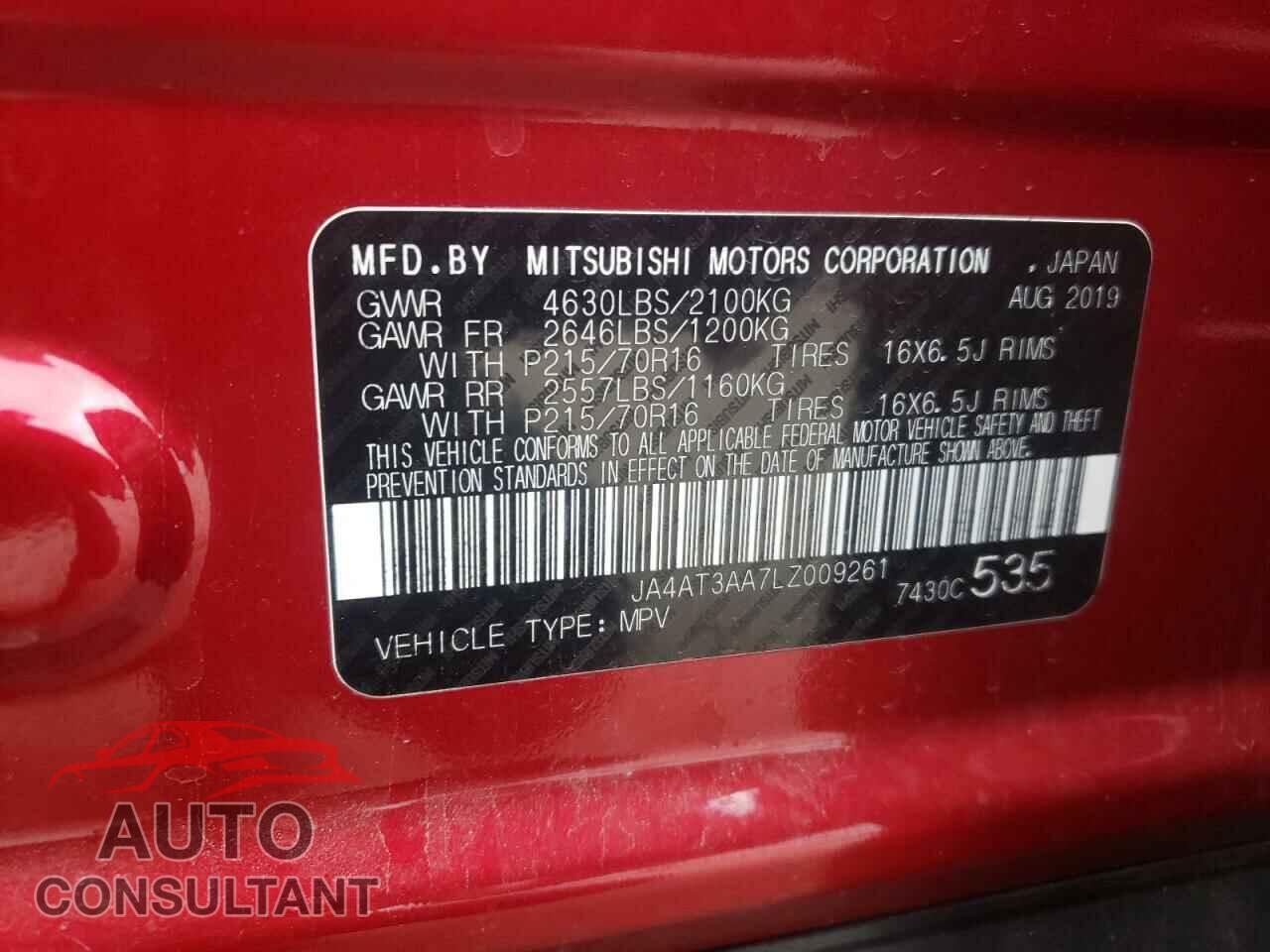 MITSUBISHI ECLIPSE 2020 - JA4AT3AA7LZ009261