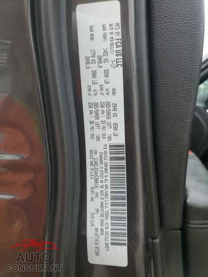 DODGE DURANGO 2017 - 1C4RDJDG4HC908101