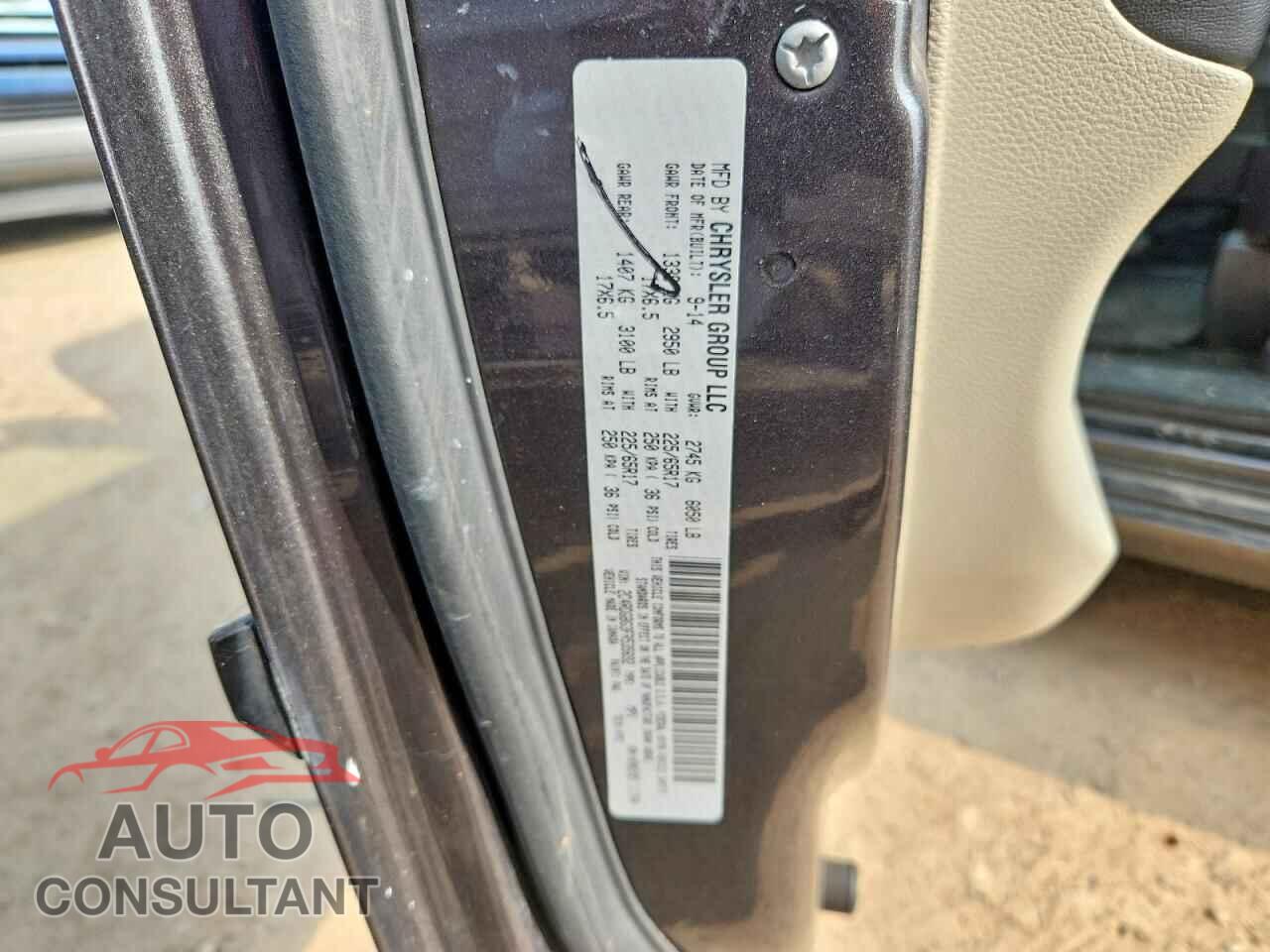 DODGE CARAVAN 2015 - 2C4RDGBG3FR535692