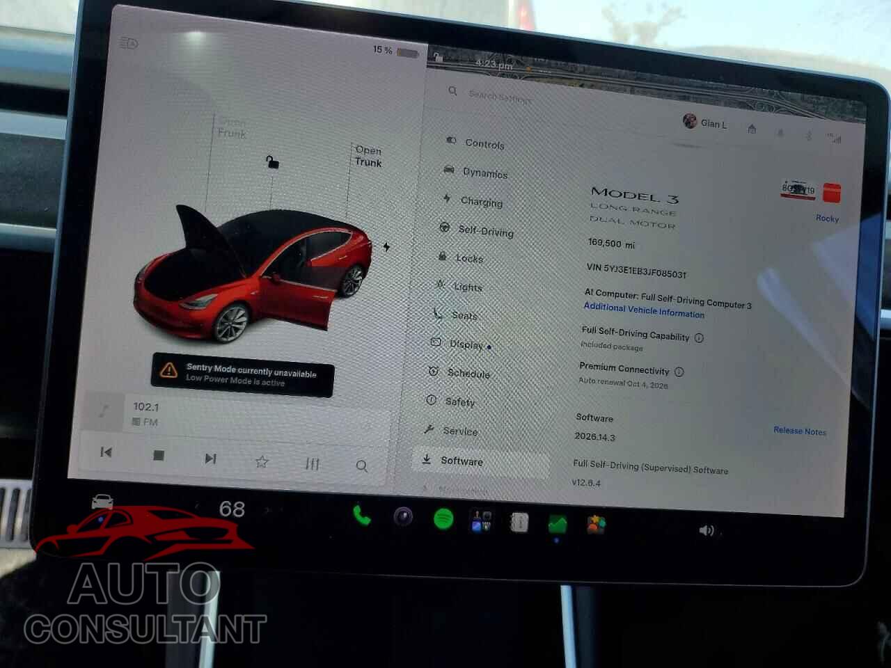 TESLA MODEL 3 2018 - 5YJ3E1EB3JF085031
