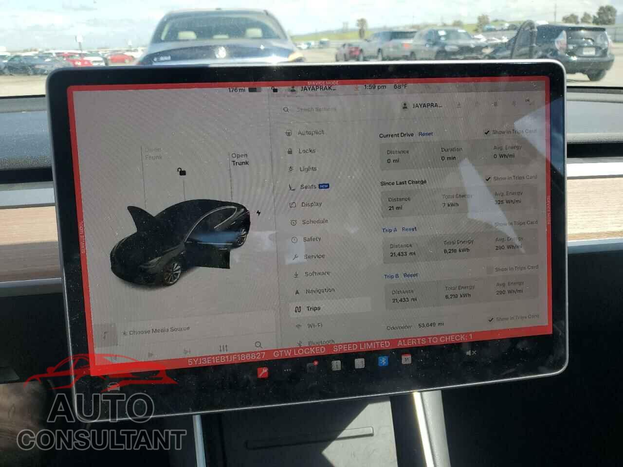 TESLA MODEL 3 2018 - 5YJ3E1EB1JF186827