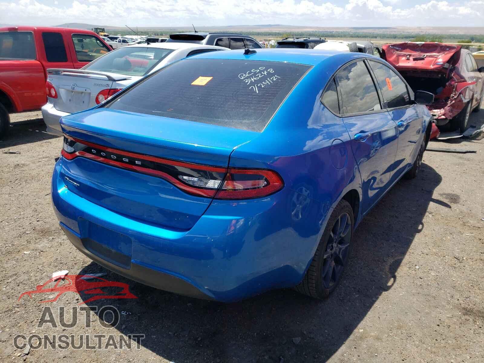 DODGE DART 2016 - 1C3CDFAA4GD643714