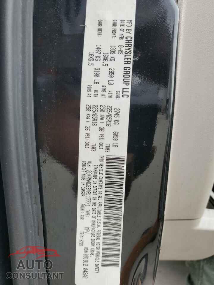 DODGE CARAVAN 2010 - 2D4RN4DE9AR117771