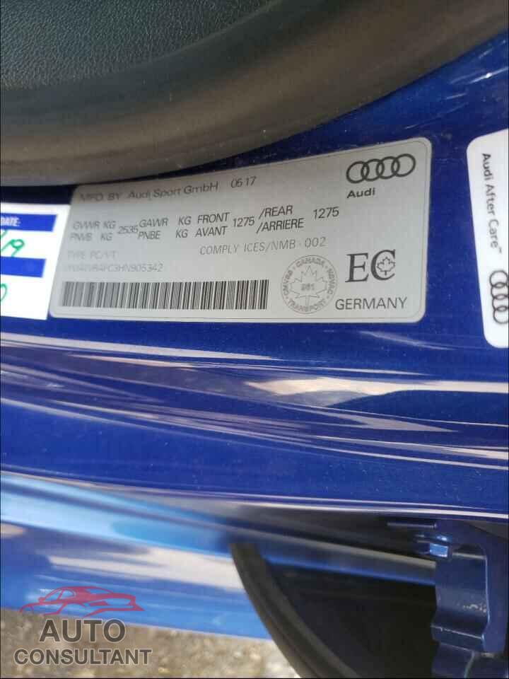 AUDI S7/RS7 2017 - WUAWRAFC3HN905342