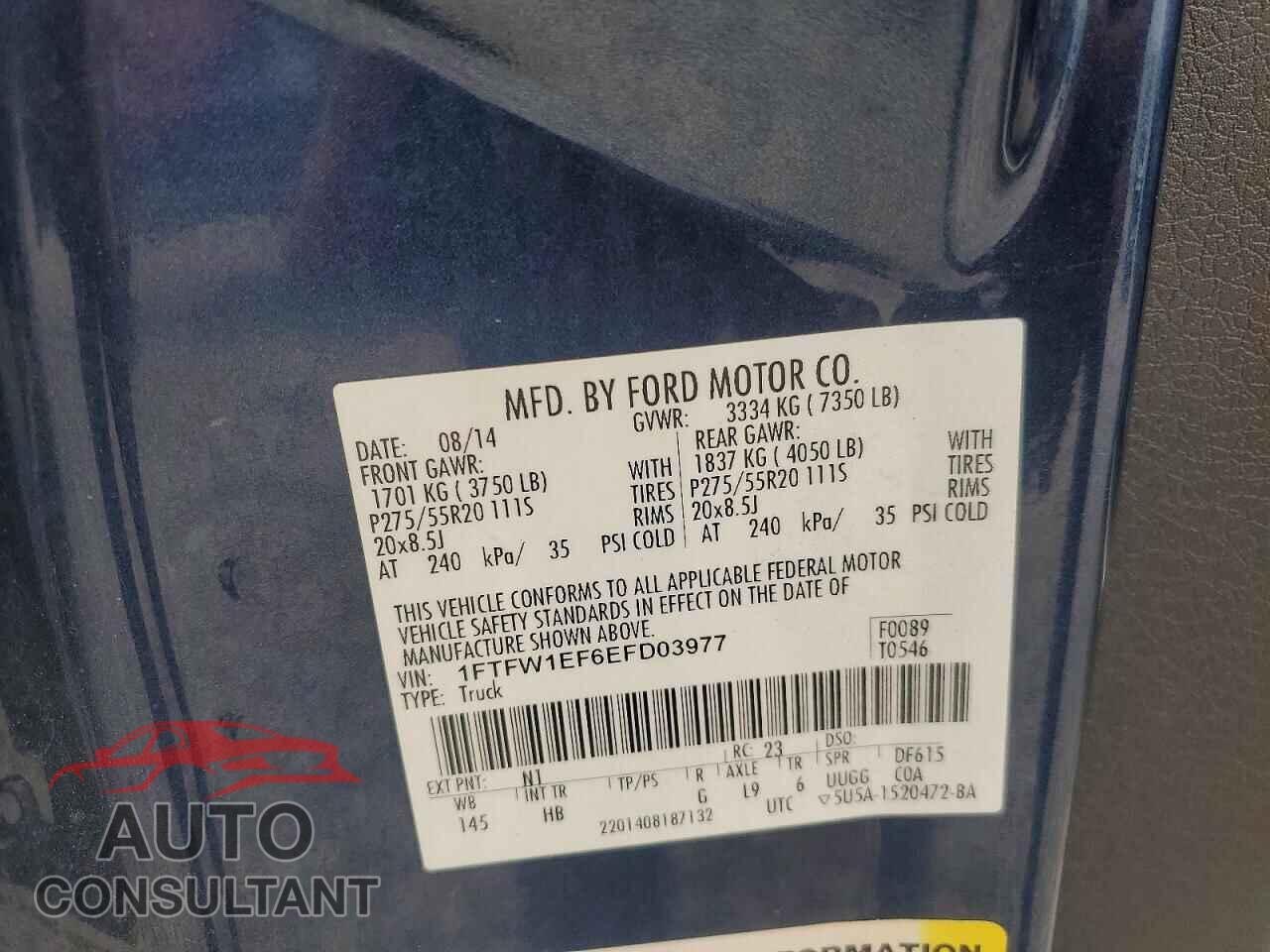 FORD F150 2014 - 1FTFW1EF6EFD03977