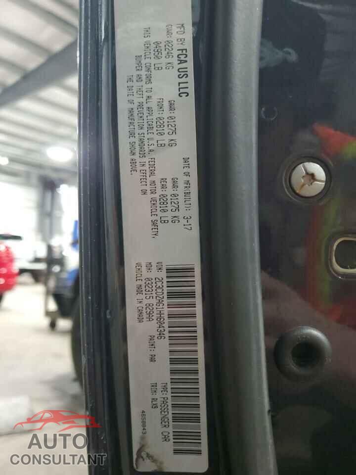 DODGE CHALLENGER 2017 - 2C3CDZAG1HH604346
