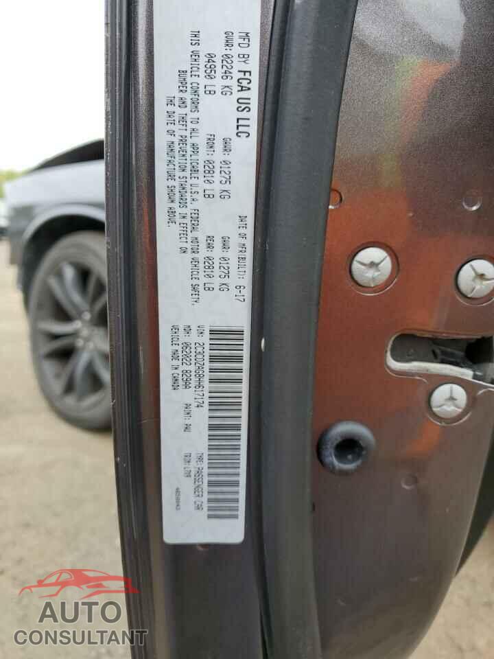 DODGE CHALLENGER 2017 - 2C3CDZAG8HH617174