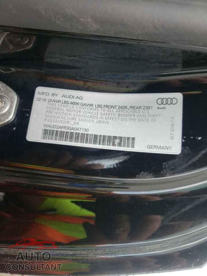 AUDI A5 2016 - WAUD2AFR3GA047130
