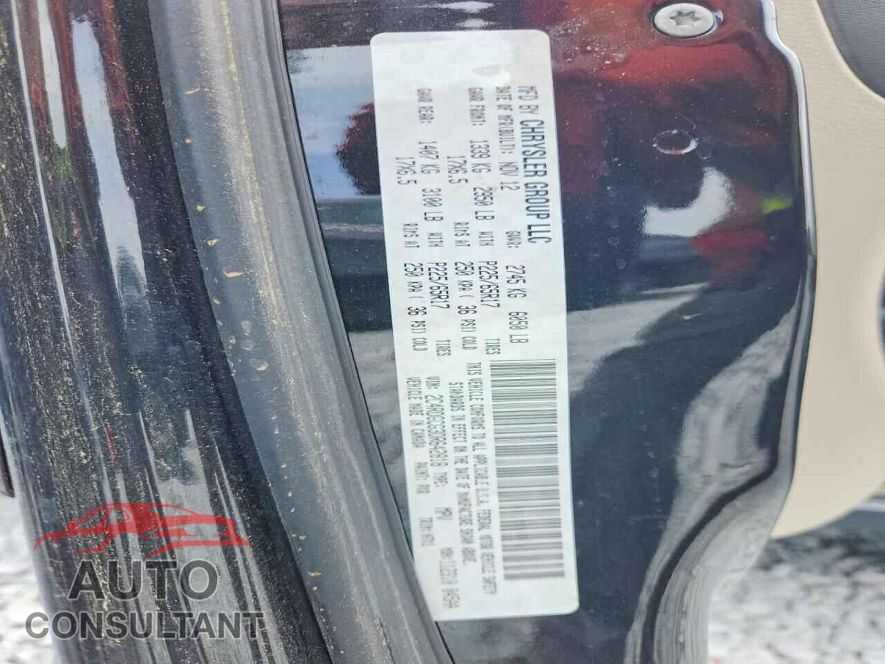 DODGE CARAVAN 2013 - 2C4RDGCG3DR642818