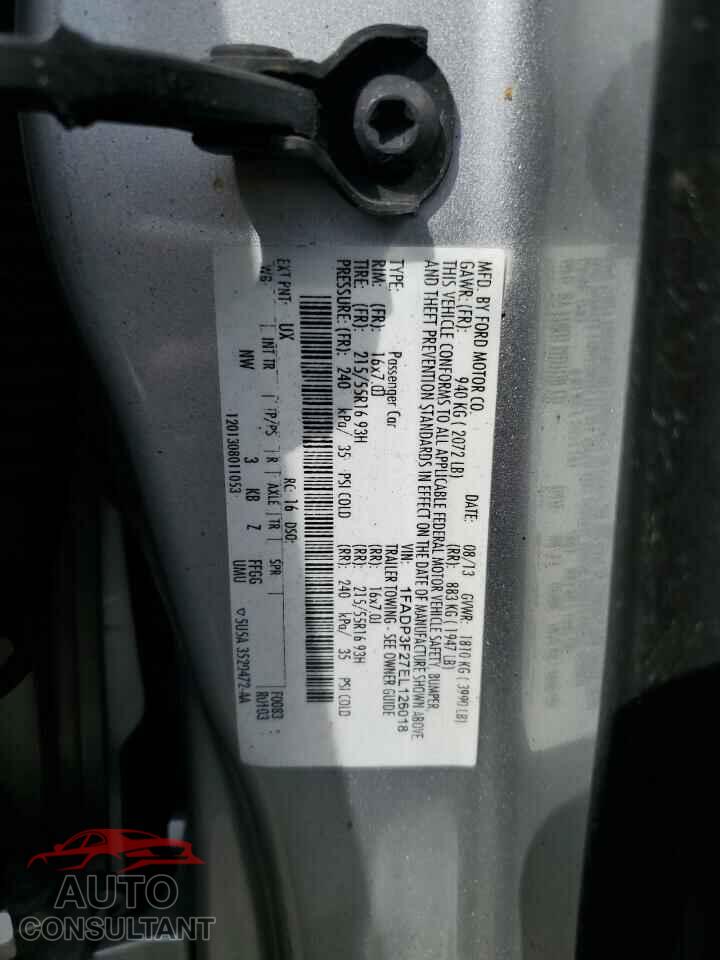 FORD FOCUS 2014 - 1FADP3F27EL126018