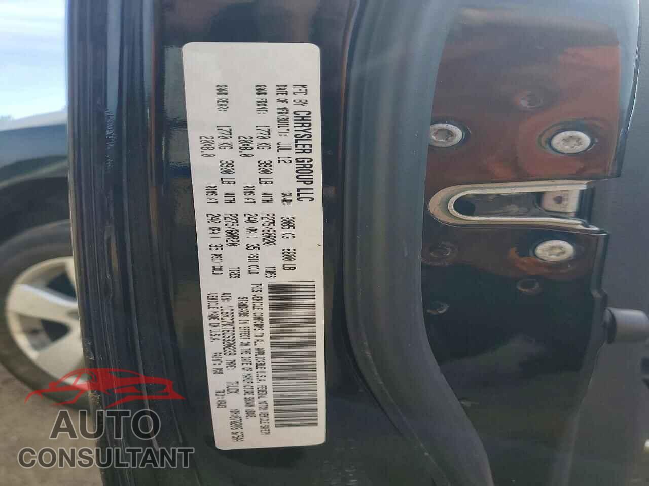 DODGE RAM 1500 2012 - 1C6RD7KT6CS320239