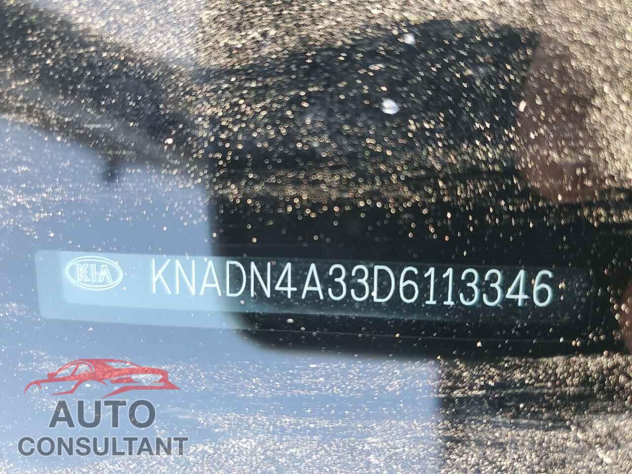 KIA RIO 2013 - KNADN4A33D6113346