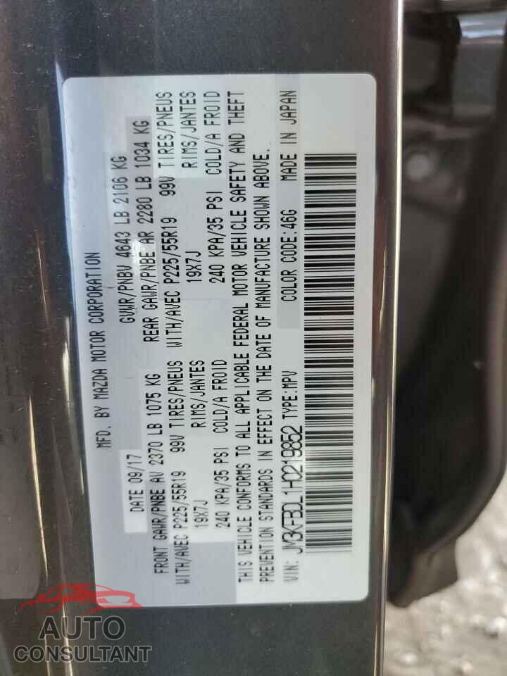MAZDA CX-5 2017 - JM3KFBDL1H0219852
