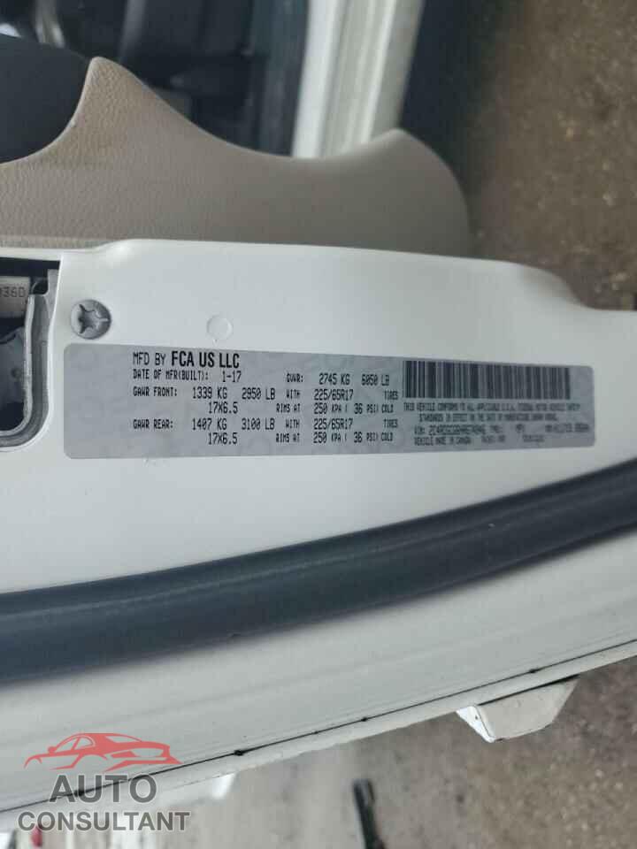 DODGE CARAVAN 2017 - 2C4RDGCG6HR674846