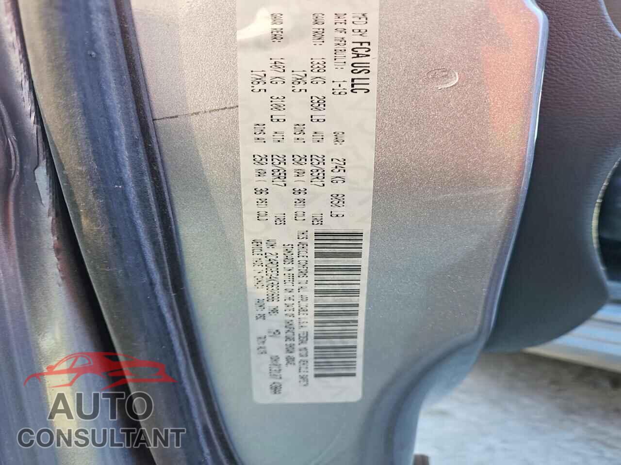 DODGE CARAVAN 2019 - 2C4RDGEG4KR630686
