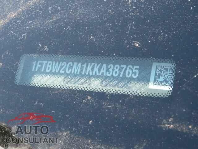 FORD TRANSIT CO 2019 - 1FTBW2CM1KKA38765