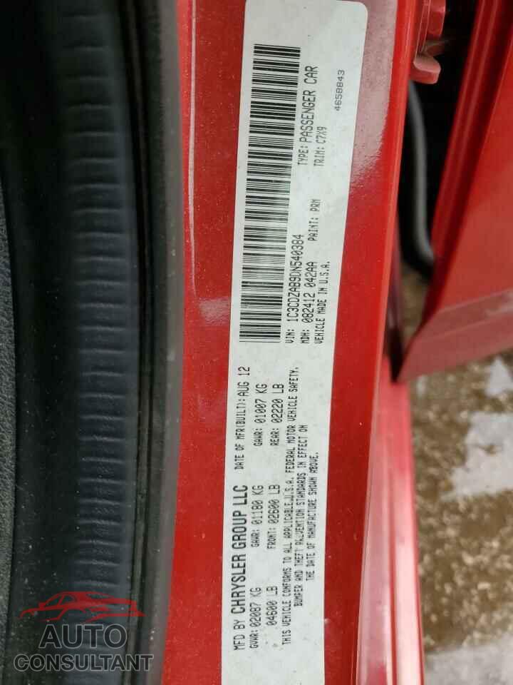 DODGE AVENGER 2013 - 1C3CDZAB9DN540384