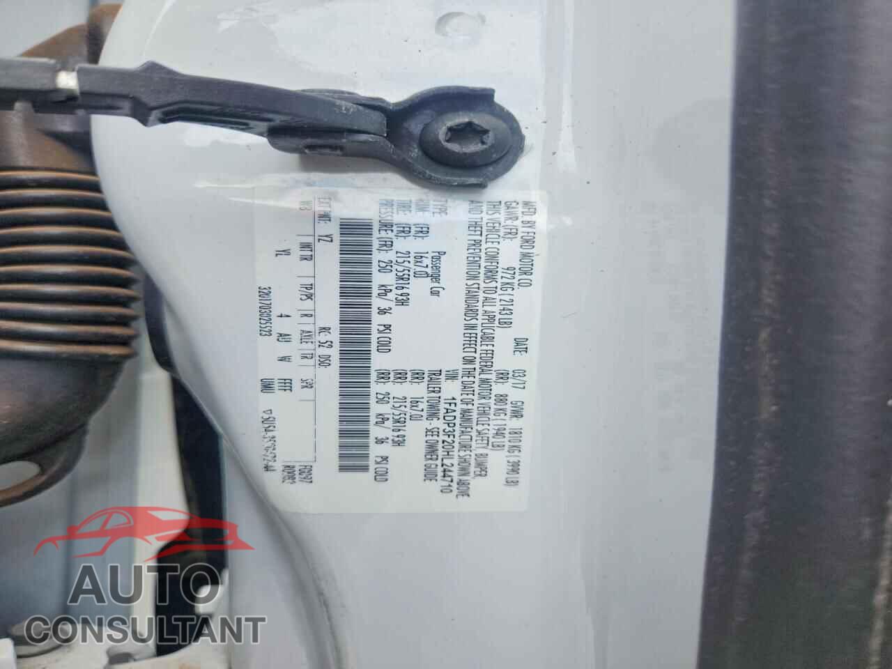 FORD FOCUS 2017 - 1FADP3F20HL244710