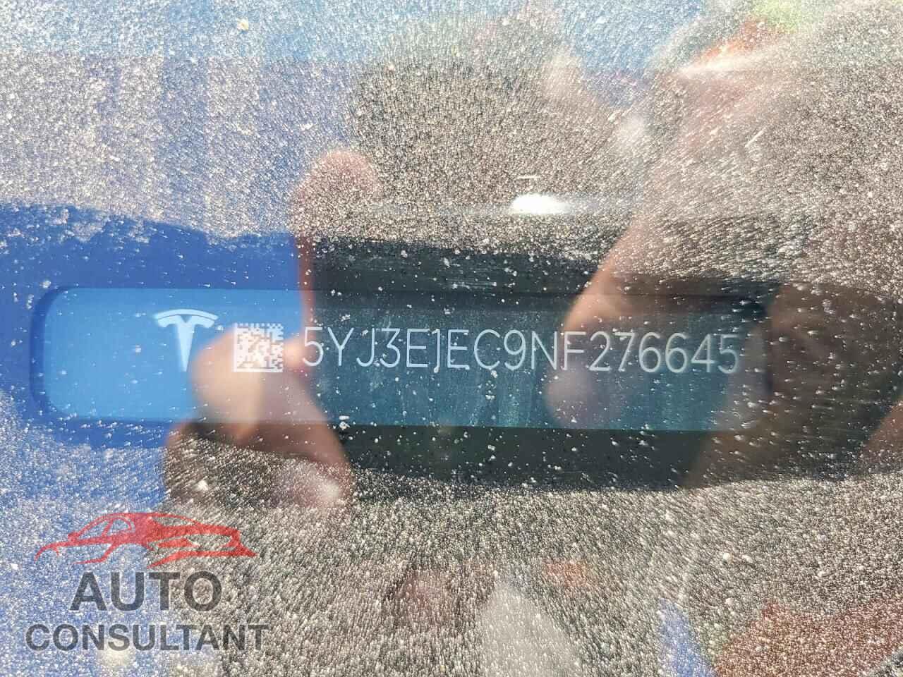 TESLA MODEL 3 2022 - 5YJ3E1EC9NF276645
