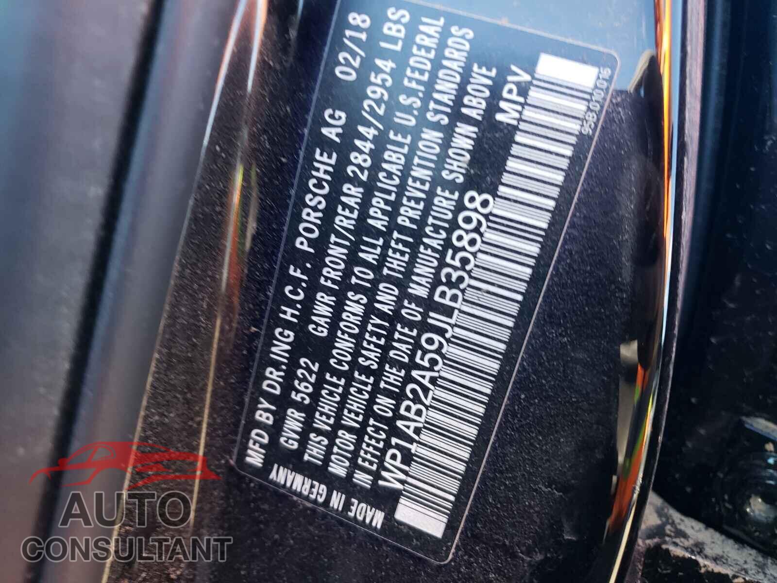 PORSCHE MACAN 2018 - WP1AB2A59JLB35898
