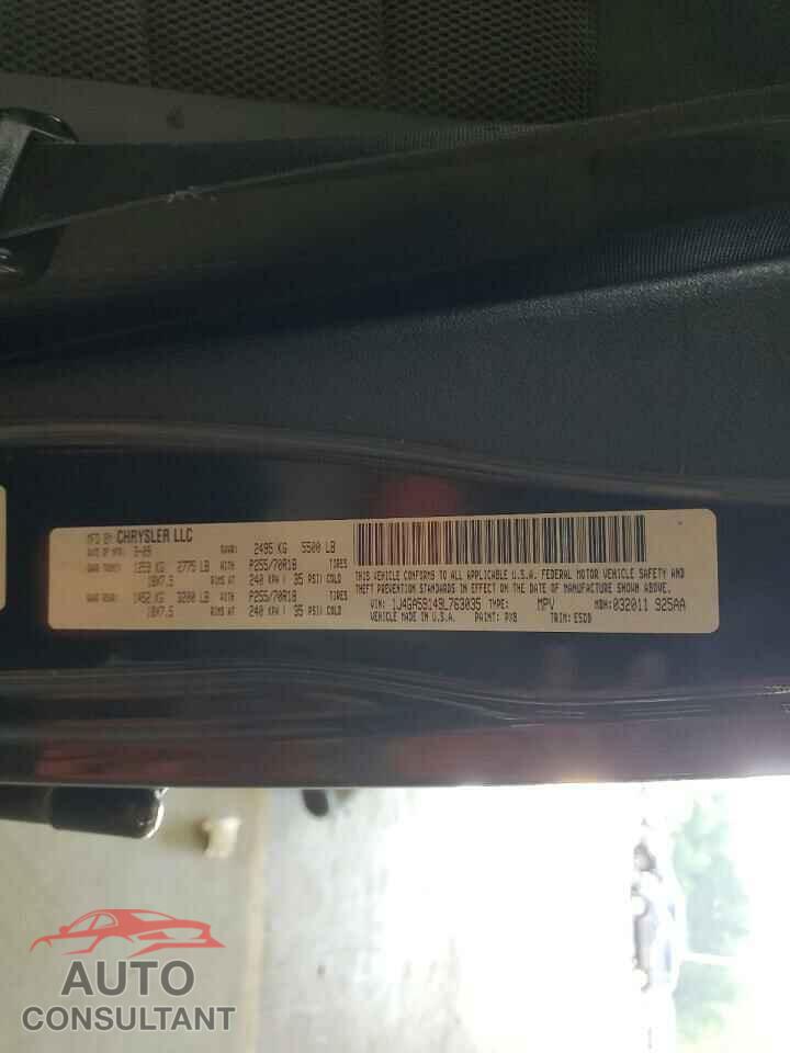 JEEP WRANGLER 2009 - 1J4GA59149L763035