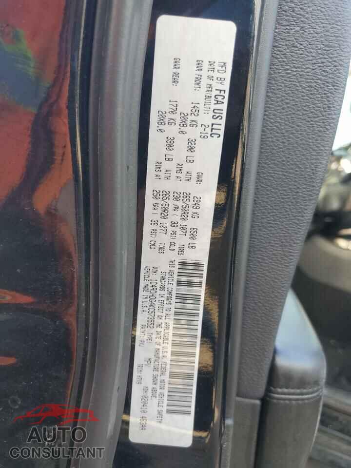 DODGE DURANGO 2019 - 1C4RDHDG4KC573552