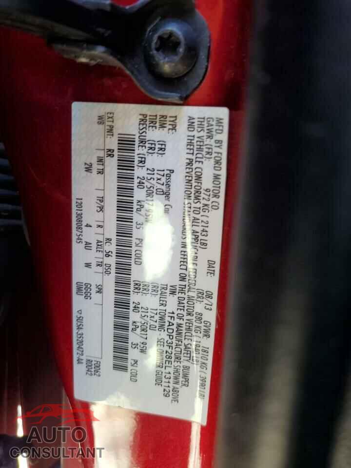 FORD FOCUS 2014 - 1FADP3F28EL131129