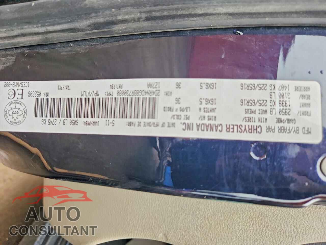 DODGE CARAVAN 2011 - 2D4RN4DG8BR730080