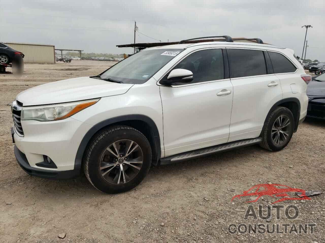 TOYOTA HIGHLANDER 2016 - 5TDKKRFH1GS132552