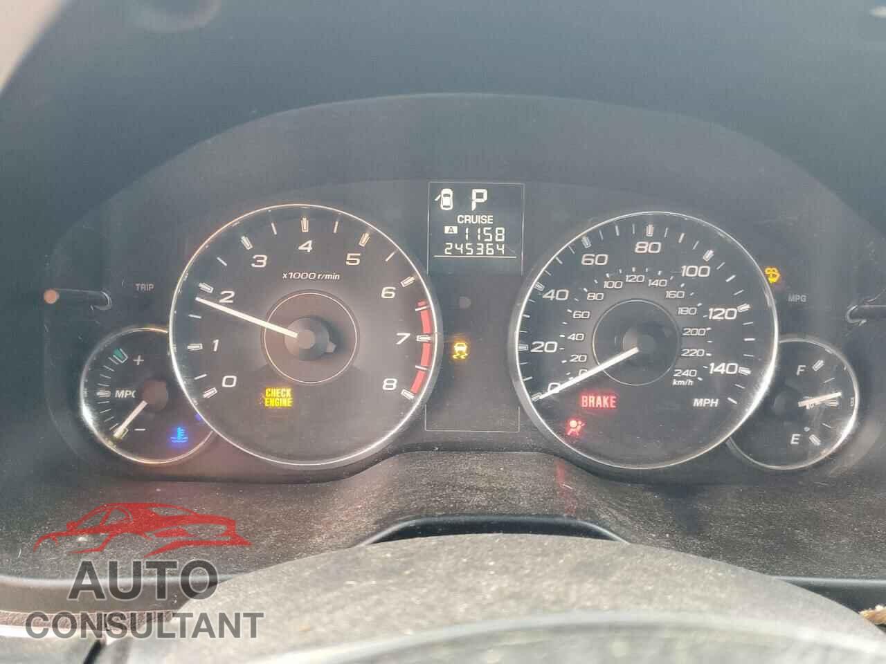 SUBARU OUTBACK 2012 - 4S4BRBCC0C3294014