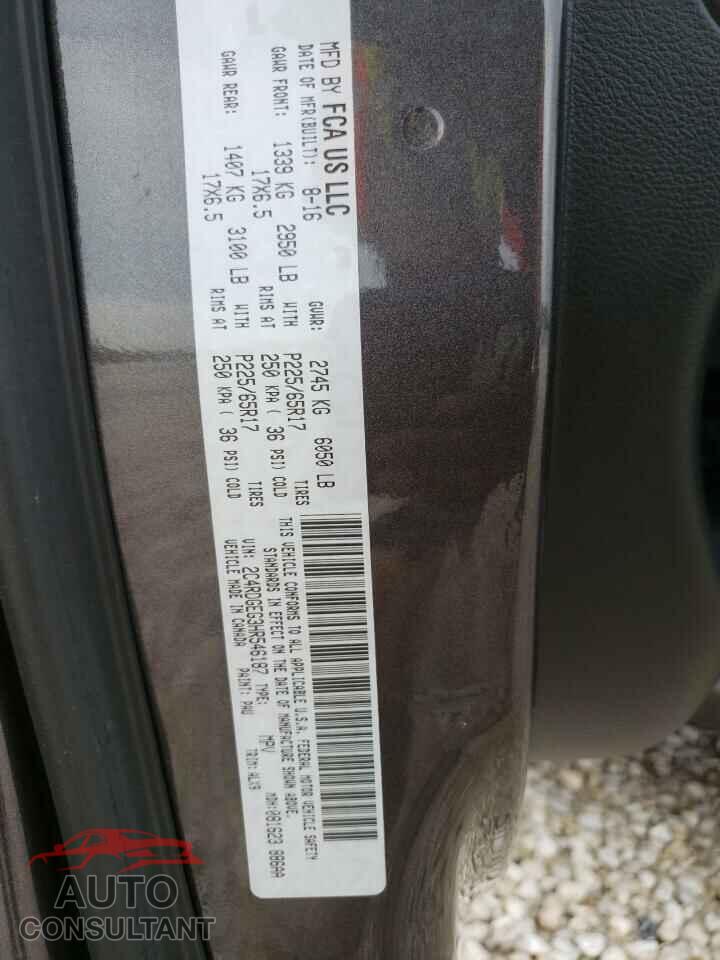 DODGE CARAVAN 2017 - 2C4RDGEG3HR546187