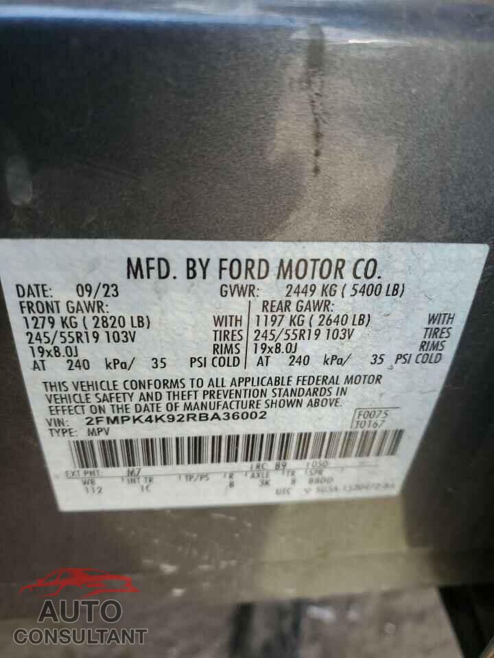 FORD EDGE 2024 - 2FMPK4K92RBA36002
